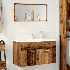 Koupelnová skříňka pod umyvadlo old wood 90x38,5x46 cm kompozit - obrázek 3