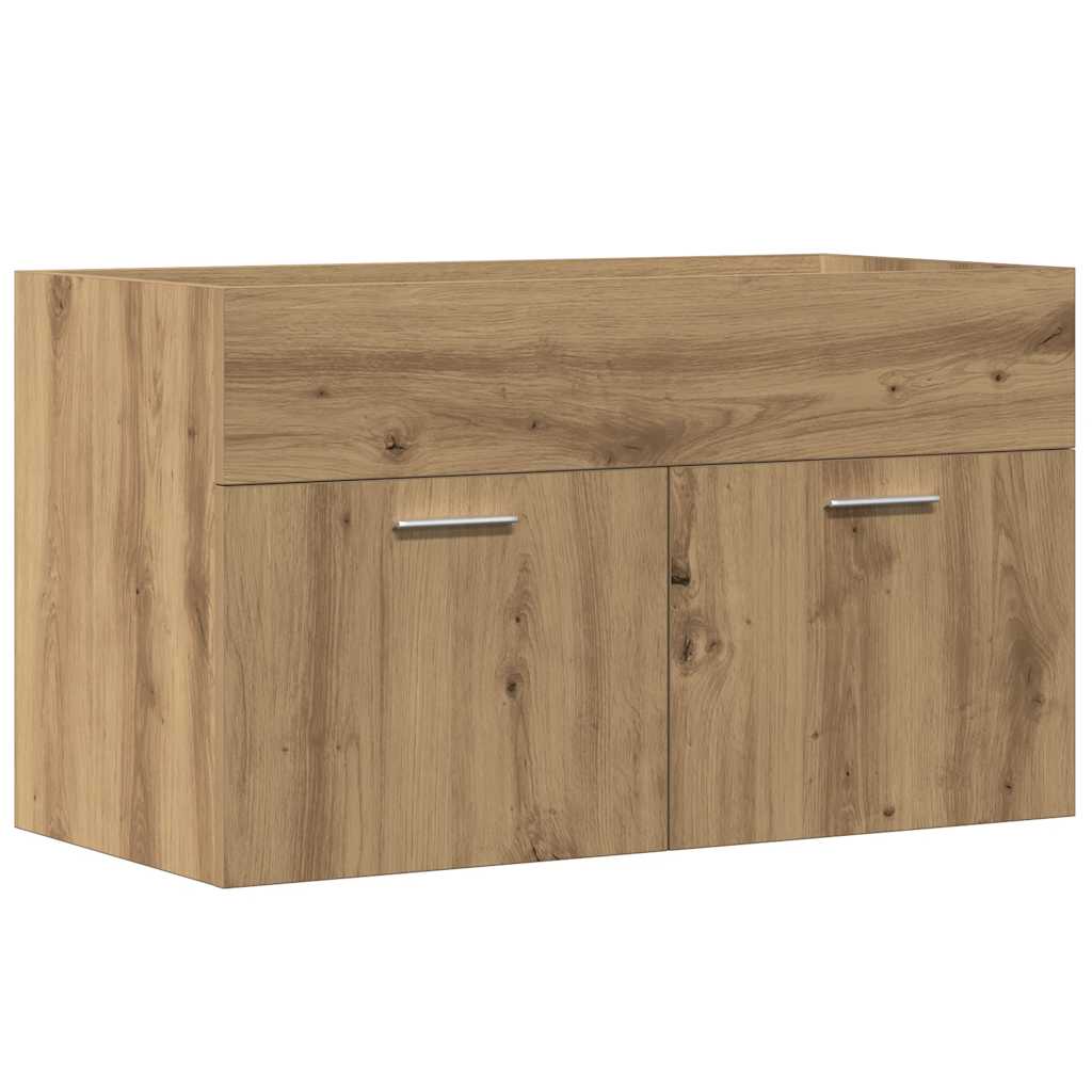 vidaXL Koupelnová skříňka pod umyvadlo dub artisan 90 x 38,5 x 46 cm