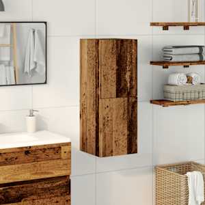 vidaXL Armoire de salle de bain suspendue vieux bois bois d'ing&eacute;nierie