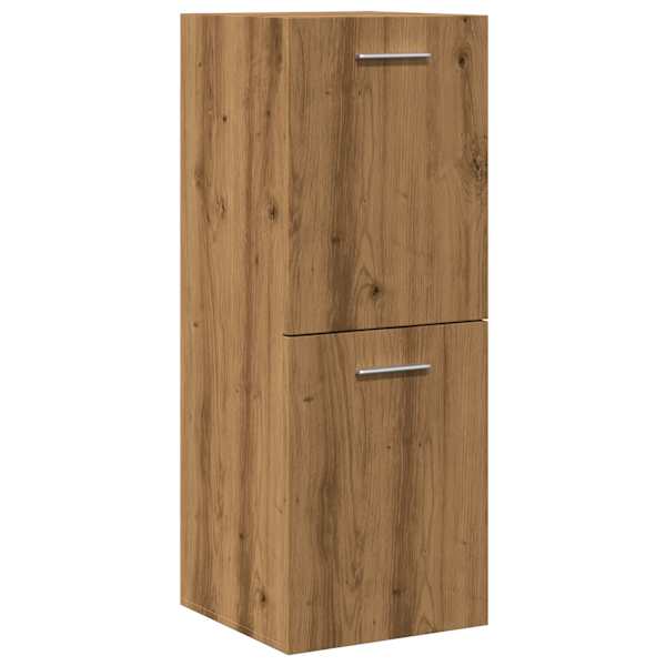 vidaXL Vannitoa rippkapp Artisan tamm 30x30x80 cm ehituspuit