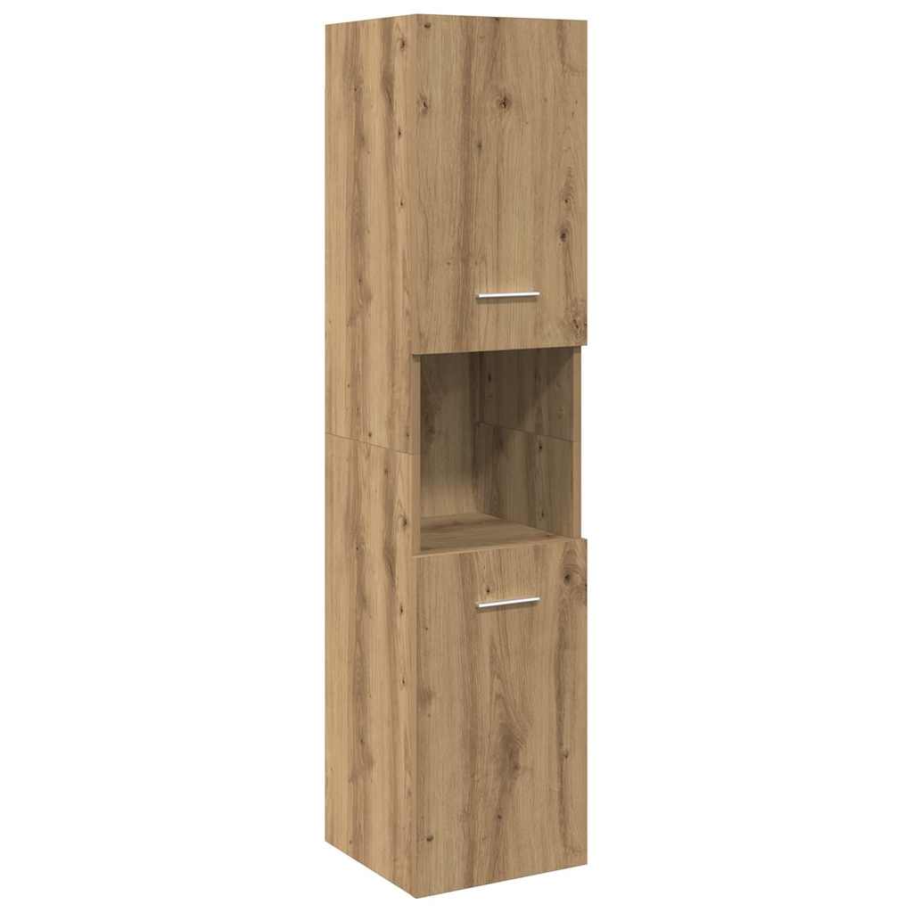 vidaXL Koupelnová závěsná skříňka dub artisan 30x30x130 cm kompozit