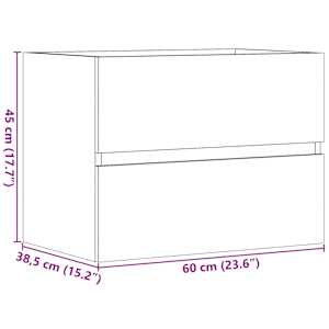Koupelnová skříňka betonově šedá 60x38,5x45 cm kompozitní dřevo - obrázek 11