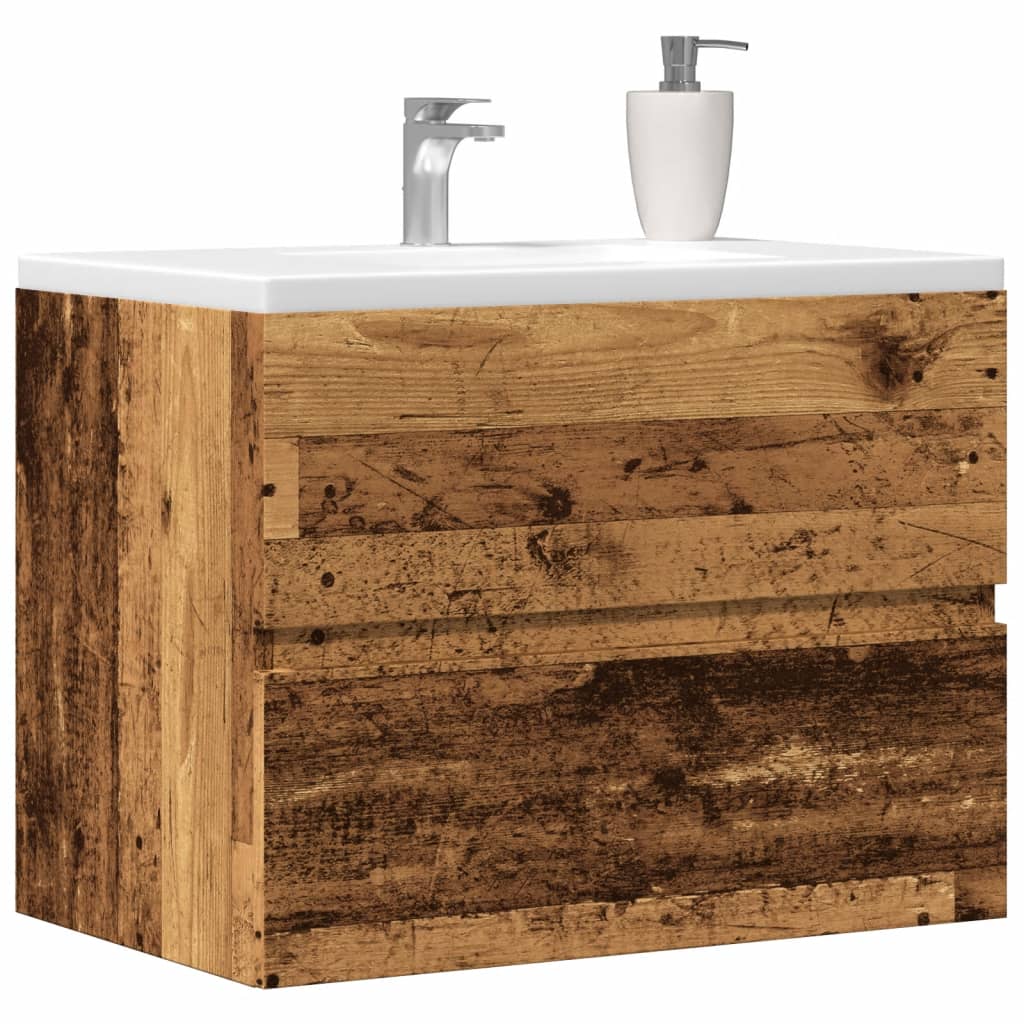 vidaXL Baderomsskap gammelt tre 60x38,5x45 cm konstruert tre