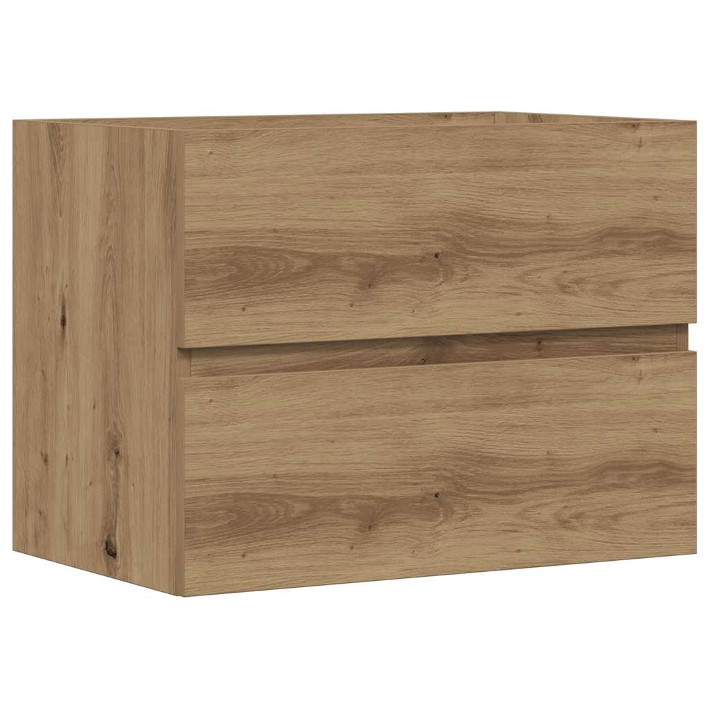 E-shop vidaXL Kúpeľňová skrinka dub artisan 60x38,5x45cm kompozitné drevo