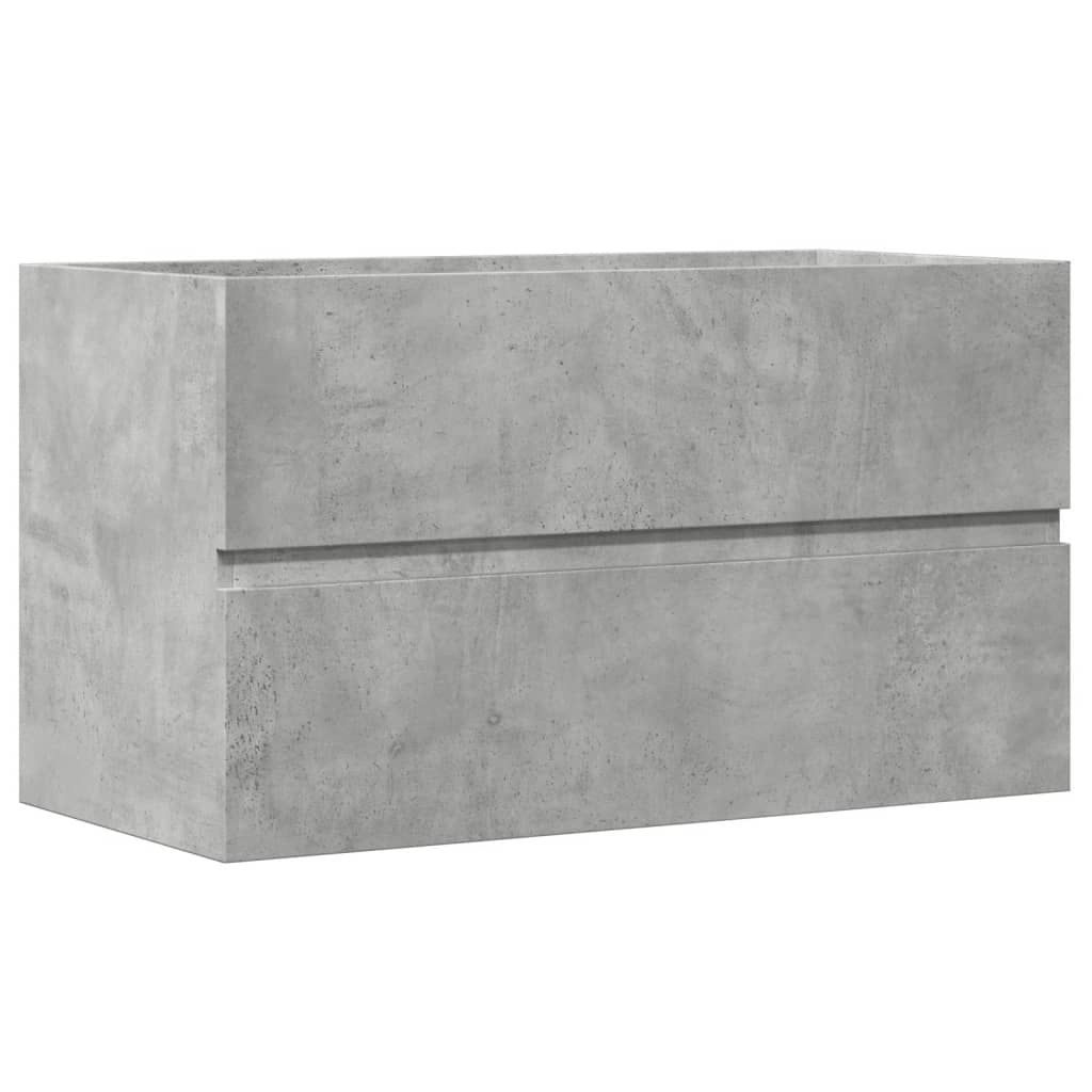 vidaXL Koupelnová závěsná skříňka betonově šedá 80x38,5x45 cm kompozit