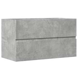 Koupelnová závěsná skříňka betonově šedá 80x38,5x45 cm kompozit - obrázek 2