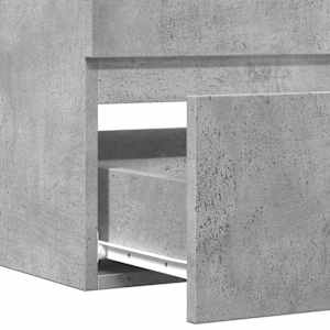 Koupelnová závěsná skříňka betonově šedá 80x38,5x45 cm kompozit - obrázek 8