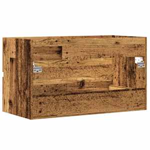 Koupelnová závěsná skříňka old wood 80 x 38,5 x 45 cm kompozit - obrázek 6