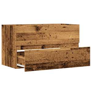 Koupelnová závěsná skříňka old wood 80 x 38,5 x 45 cm kompozit - obrázek 7