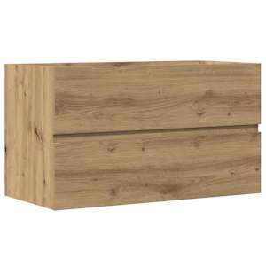 Koupelnová závěsná skříňka dub artisan 80x38,5x45 cm kompozit - obrázek 2