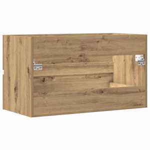 Koupelnová závěsná skříňka dub artisan 80x38,5x45 cm kompozit - obrázek 6