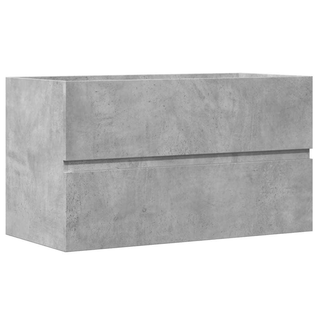 vidaXL Skříňka pod umyvadlo betonově šedá 90x38,5x45 cm dřevotříska