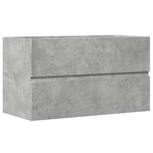 Skříňka pod umyvadlo betonově šedá 90x38,5x45 cm dřevotříska - obrázek 2