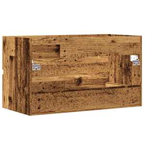Skříňka pod umyvadlo old wood 90x38,5x45 cm kompozitní dřevo - obrázek 6