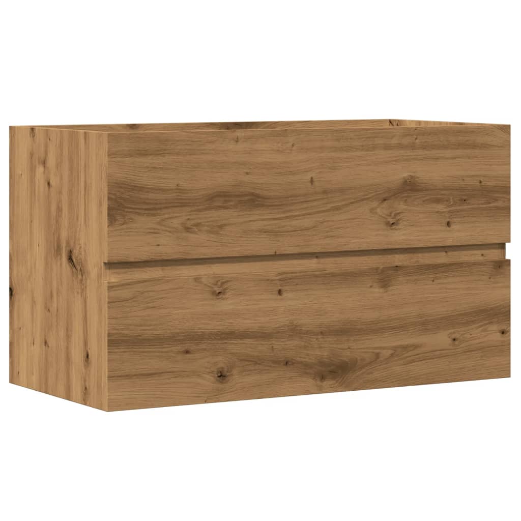 vidaXL Skříňka pod umyvadlo dub artisan 90x38,5x45 cm kompozitní dřevo