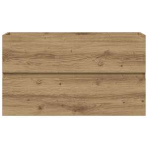 Skříňka pod umyvadlo dub artisan 90x38,5x45 cm kompozitní dřevo - obrázek 5