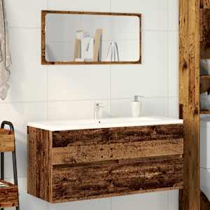 Skříňka pod umyvadlo old wood 100x38,5x45 cm kompozitní dřevo - obrázek 3
