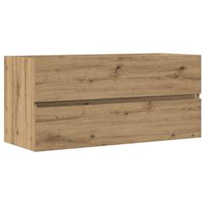 Skříňka pod umyvadlo dub artisan 100x38,5x45cm kompozitní dřevo - obrázek 2