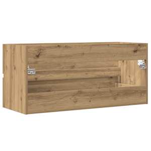 Skříňka pod umyvadlo dub artisan 100x38,5x45cm kompozitní dřevo - obrázek 6