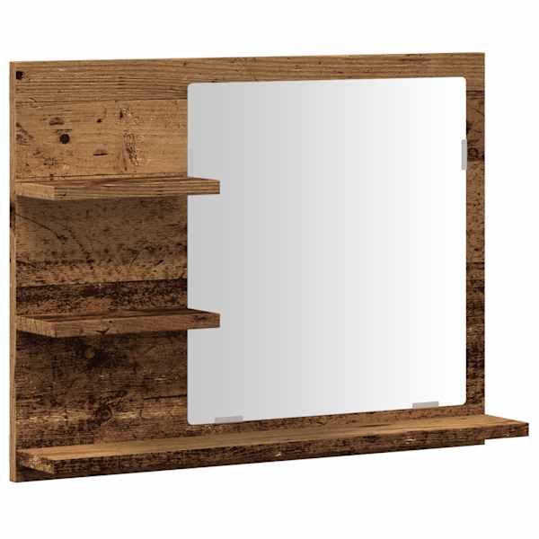 vidaXL Vannitoa Peegelkapp Vana Puit 60x10,5x45 cm