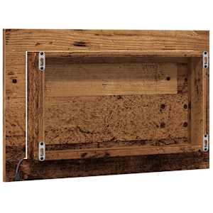 Koupelnové zrcadlo s LED osvětlením old wood 60 x 8,5 x 38 cm - obrázek 8