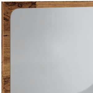 Koupelnové zrcadlo s LED osvětlením old wood 60 x 8,5 x 38 cm - obrázek 9