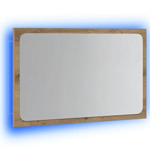 Koupelnové zrcadlo s LED osvětlením dub artisan 60x8,5x38 cm - obrázek 3