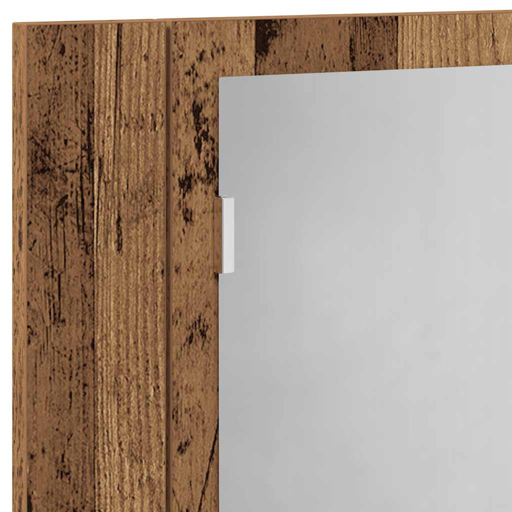 Zrcadlová skříňka s LED old wood 40x12x45 cm kompozitní dřevo - obrázek 16