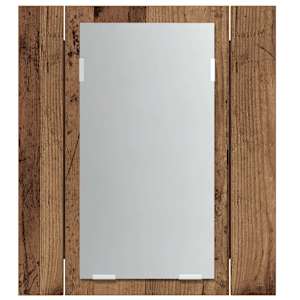 Zrcadlová skříňka s LED old wood 40x12x45 cm kompozitní dřevo - obrázek 7