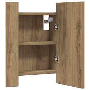 Zrcadlová skříňka LED dub artisan 40x12x45 cm kompozitní dřevo - obrázek 8