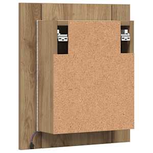 Zrcadlová skříňka LED dub artisan 40x12x45 cm kompozitní dřevo - obrázek 10