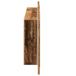 Zrcadlová skříňka s LED old wood 90x12x45 cm kompozitní dřevo - obrázek 8