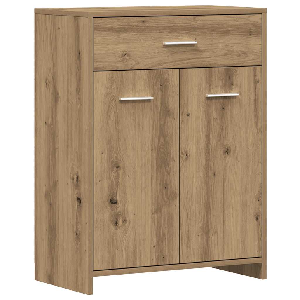 E-shop vidaXL Kúpeľňová skrinka dub artisan 60x33x80 cm kompozitné drevo
