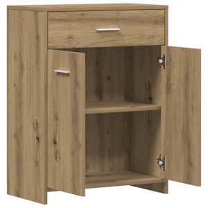 Koupelnová skříňka dub artisan 60 x 33 x 80 cm kompozitní dřevo - obrázek 8