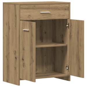 Koupelnová skříňka dub artisan 60 x 33 x 80 cm kompozitní dřevo - obrázek 9