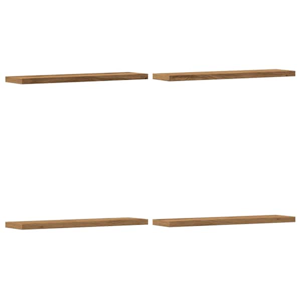 vidaXL seinariiulid 4 tk, k&auml;sit&ouml;&ouml;tamm, 40x10x1,5 cm, tehispuit