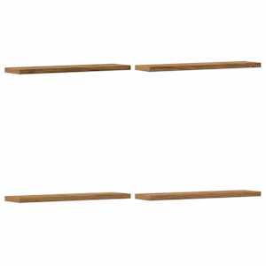 Nástěnné police 4 ks dub artisan 40x10x1,5 cm kompozitní dřevo - obrázek 2