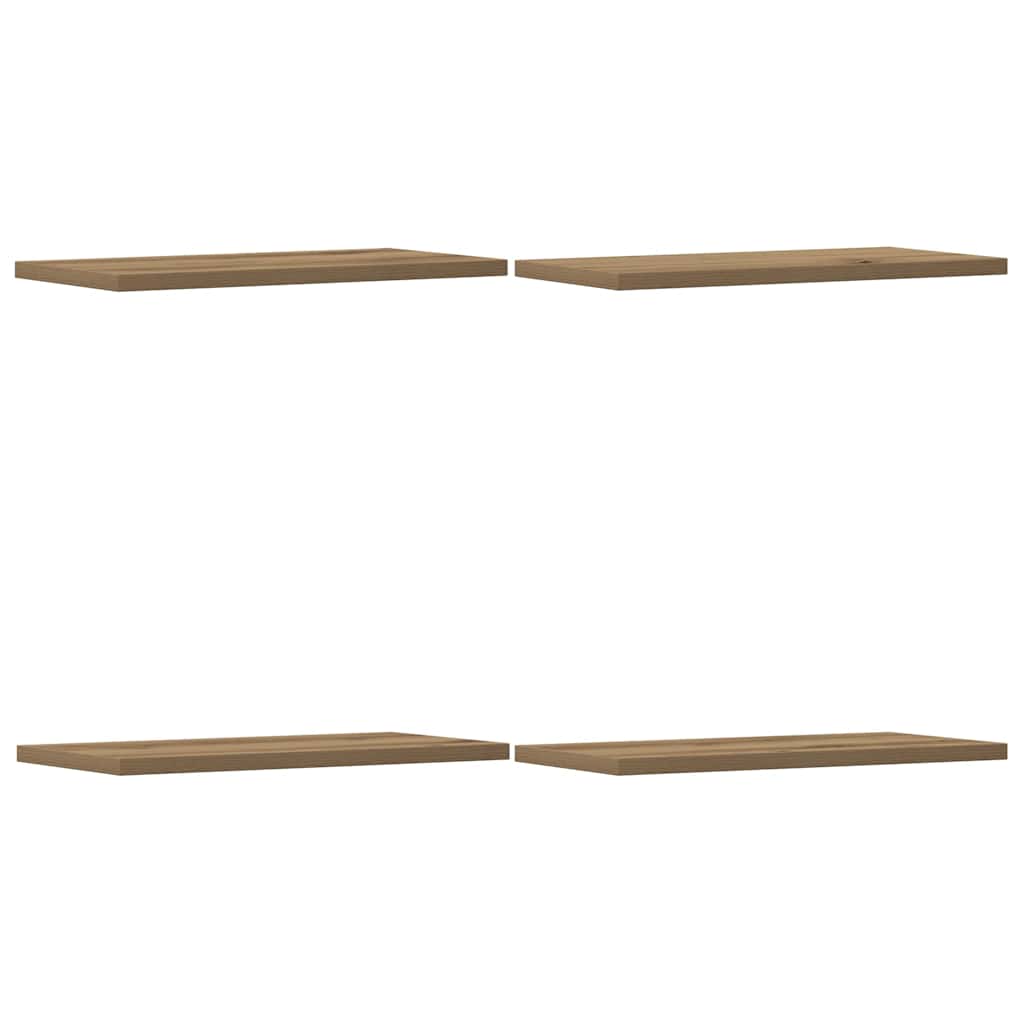 vidaXL Nástěnné police 4 ks dub artisan 40x20x1,5 cm kompozitní dřevo