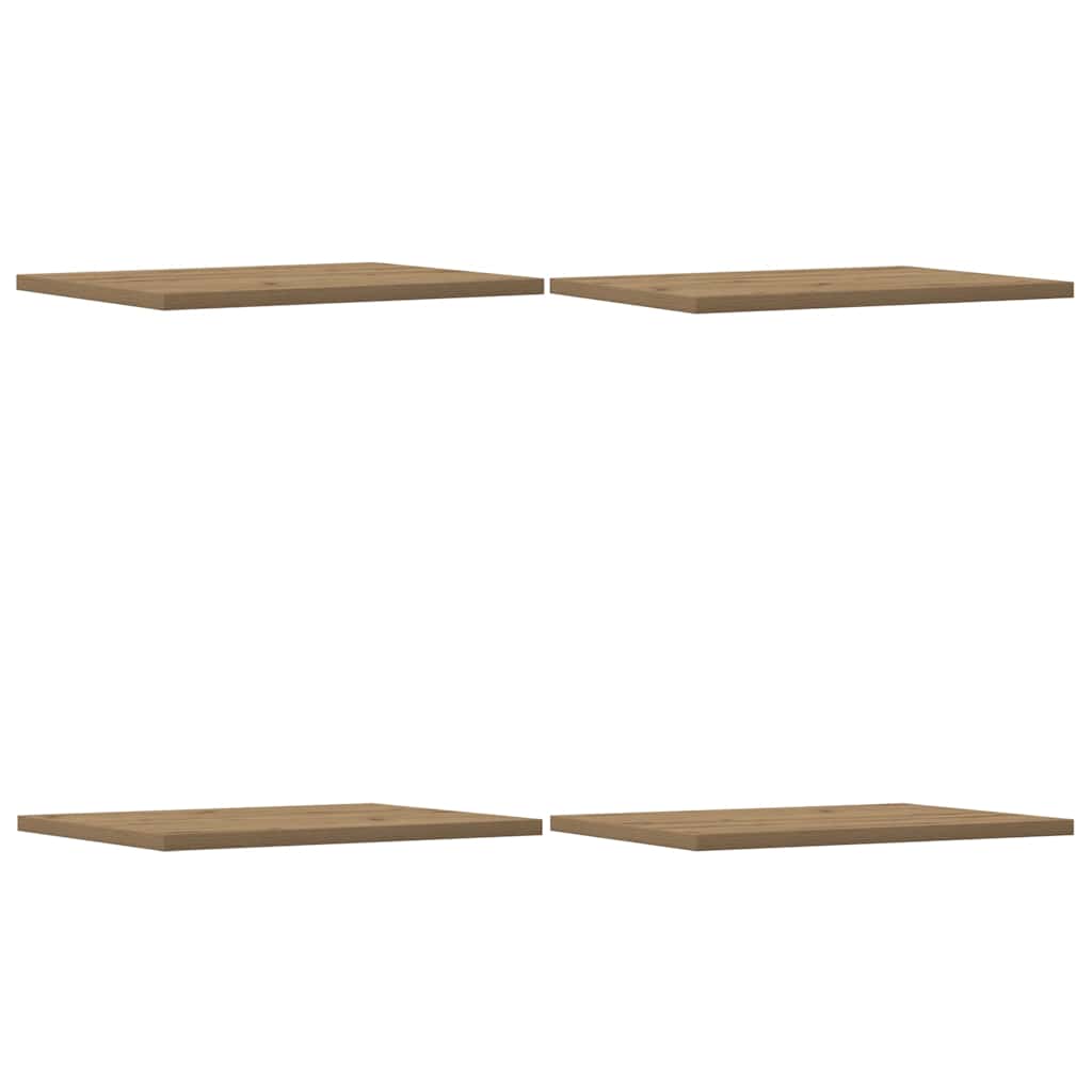 vidaXL Přídavné police 4 ks dub artisan 40x30x1,5 cm kompozitní dřevo