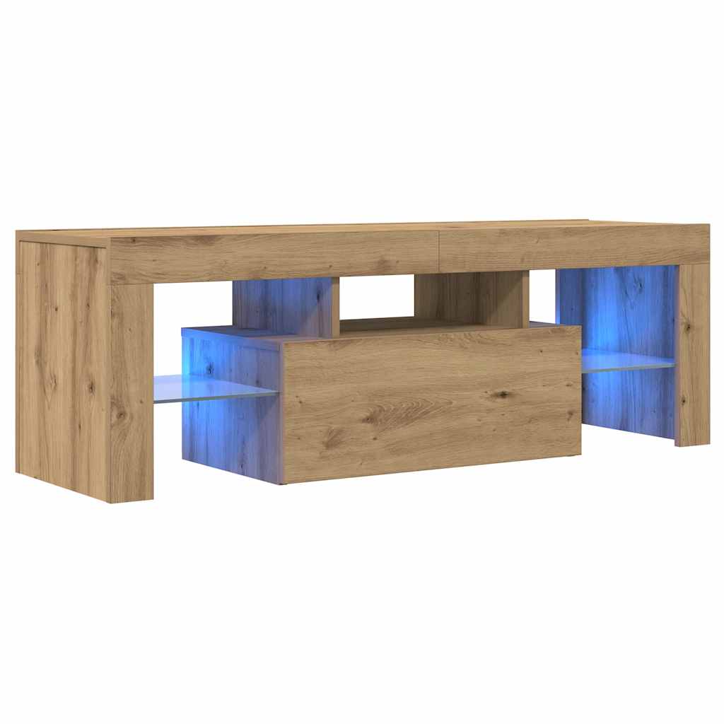 Thumbnail - vidaXL TV-Schrank mit LED Artisan-Eiche 120x36,5x40 cm Holzwerkstoff