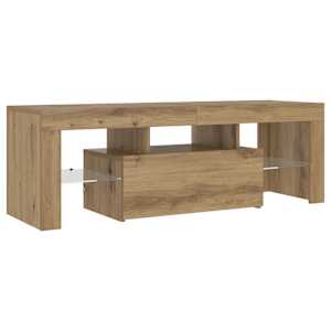 TV stolek s LED dub artisan 120 x 36,5 x 40 cm kompozitní dřevo - obrázek 7