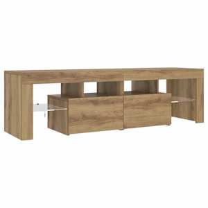 TV stolek s LED dub artisan 140 x 36,5 x 40 cm kompozitní dřevo - obrázek 6