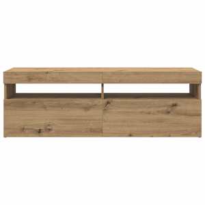 TV stolek s LED dub artisan 120 x 35 x 40 cm kompozitní dřevo - obrázek 6