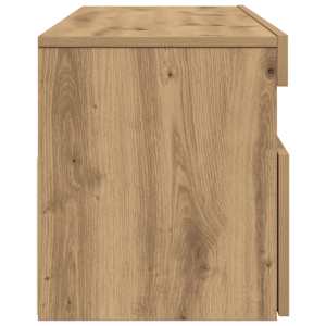 TV stolek s LED dub artisan 120 x 35 x 40 cm kompozitní dřevo - obrázek 8