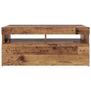 TV stolek s LED old wood 90 x 35 x 40 cm kompozitní dřevo - obrázek 6