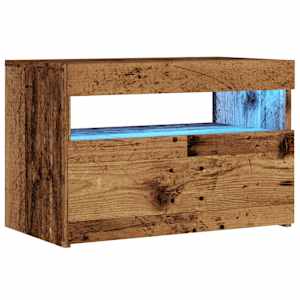 TV stolek s LED old wood 60 x 35 x 40 cm kompozitní dřevo - obrázek 5