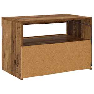 TV stolek s LED old wood 60 x 35 x 40 cm kompozitní dřevo - obrázek 8
