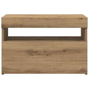 TV stolek s LED dub artisan 60 x 35 x 40 cm kompozitní dřevo - obrázek 6