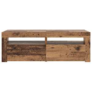 TV stolek s LED old wood 120 x 35 x 40 cm kompozitní dřevo - obrázek 6