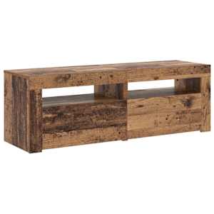 TV stolek s LED old wood 120 x 35 x 40 cm kompozitní dřevo - obrázek 7